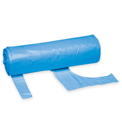 Disposable Blue Aprons on a roll