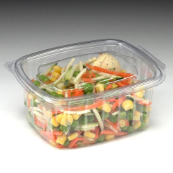 Clear Food Container with salad