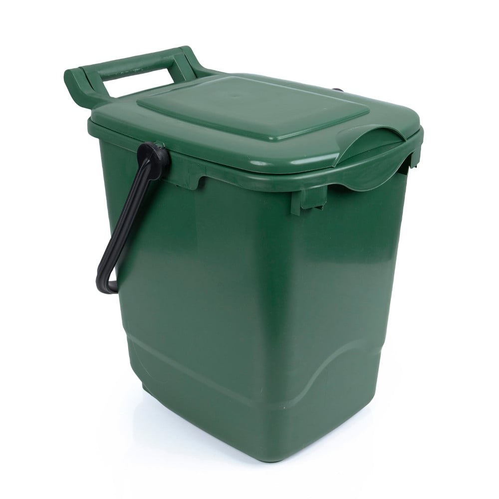 Green Portable Food Waste Caddy 23ltr - Each