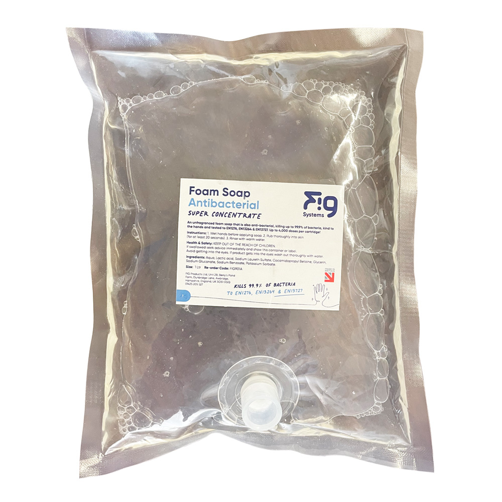 FIG Antibac Foaming Soap Fragrance Free - Case of 6 x 700ml
