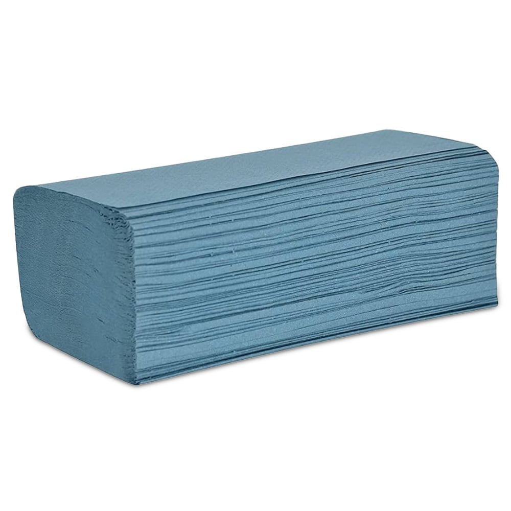 Vantage Blue 1ply Interleaved Paper Hand Towels (250mm x 190mm) - Case of 4896