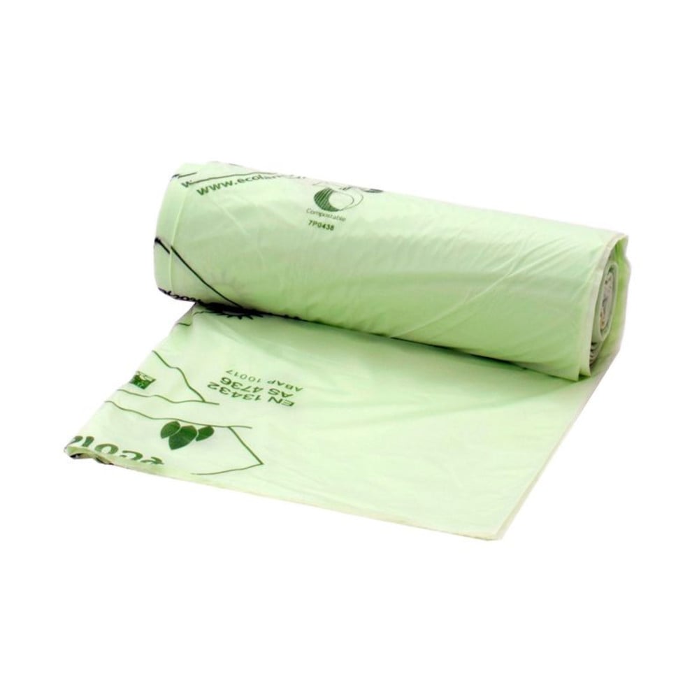 7ltr Green Compostable Food Waste Liner - Roll of 52